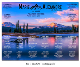 plan plan de table mariage alpes montagnes enneigées coucher soleil table mariage annecy lac montagne romantique