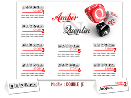 plan de table mariage jeux de dés original décoration ludique histoire