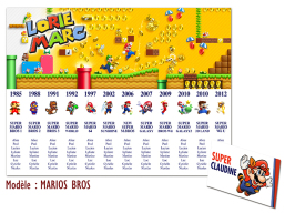 plan de table mariage mario bros jeux vidéo nintendo Switch décoration gamer personnalisée