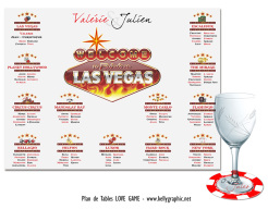 plan de table mariage love game las vegas élégant casinos poker hasard