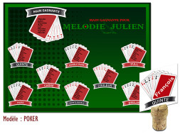 plan de table mariage poker combinaisons cartes casino personnalisé