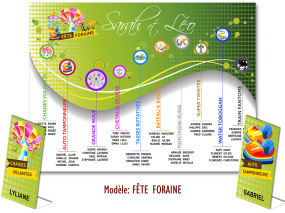 plan de table mariage fête foraine manèges attractions personnalisée