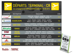 plan de table mariage tableau affichage aéroport élégant compagnies aériennes personnalisé