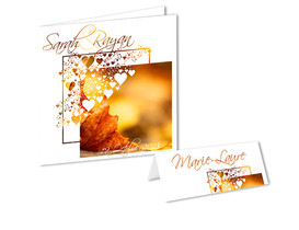 Faire part Mariage Automne