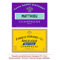 Champagne personnalisable Mariage